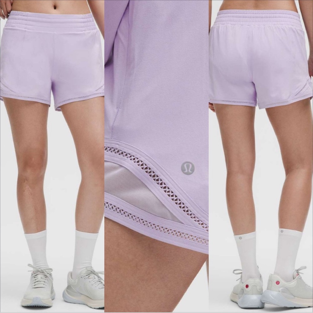 Lululemon Hotty Hot High-Rise Lined Short 4" *Lace Trim